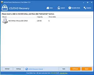 Free Data Recovery Software CD/DVD Recovery